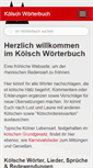 Mobile Screenshot of koelsch-woerterbuch.de